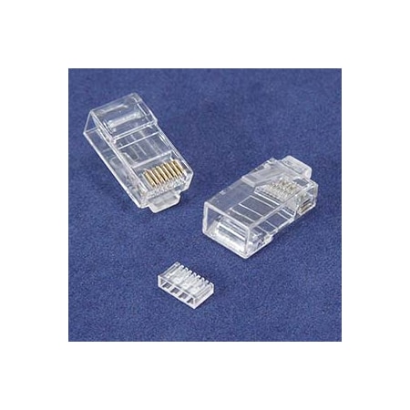 Bestlink Netware RJ45 CAT6 Plug Solid 3 Prong w/Inserter, 100pk 101407